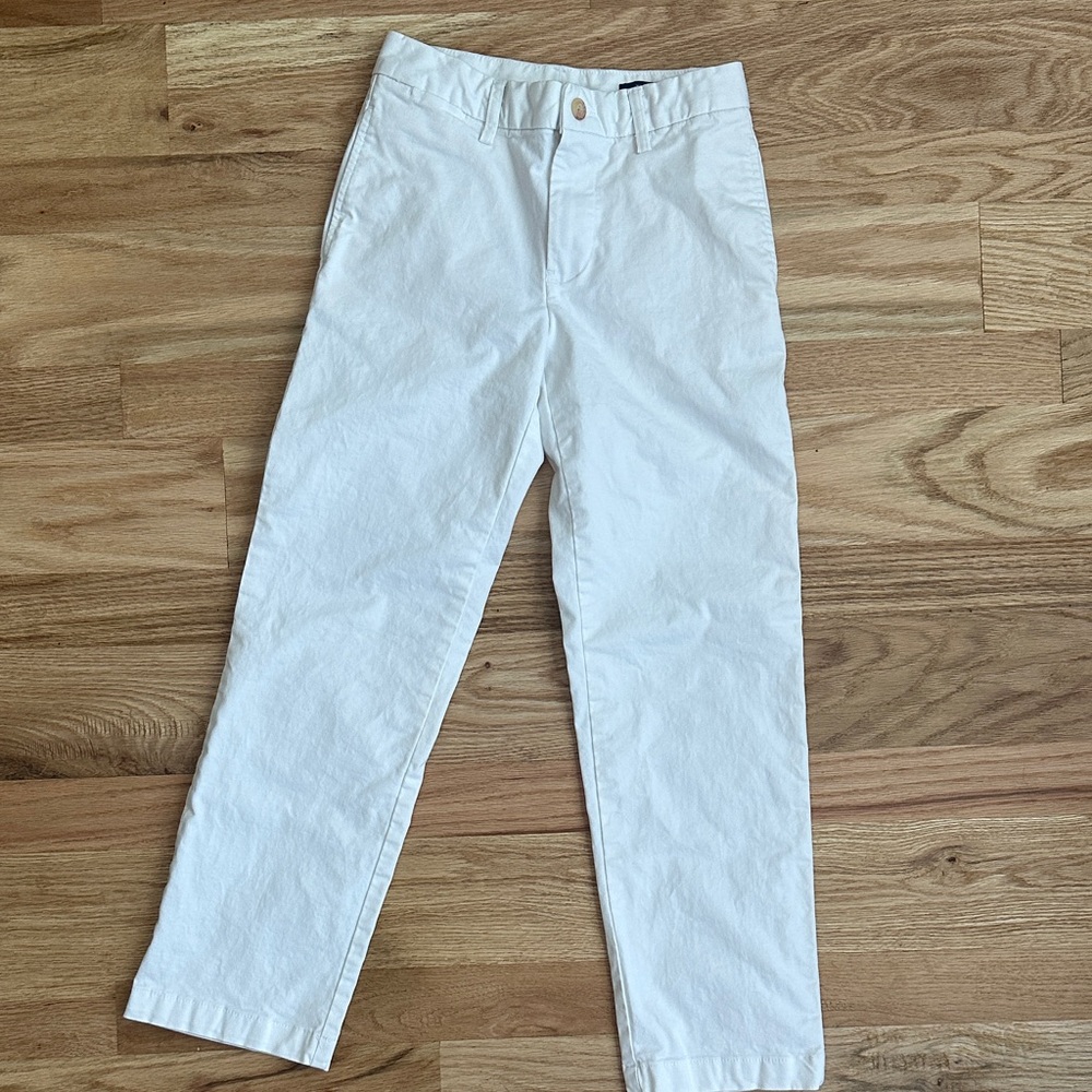 Classic White Boys Pants
